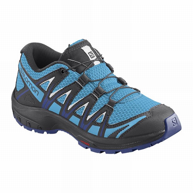 Salomon XA PRO 3D J Zapatillas Trail Running Niños - Azules / Blancas - Colombia (15823-HLEN)